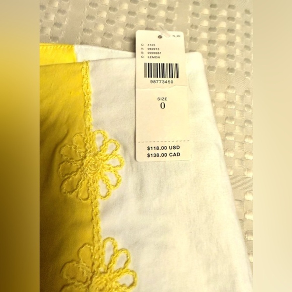 NWT Maeve Surf City Linen Blend Embellished Shorts | US 0 / UK 4 - Picture 6 of 13